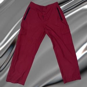 Vintage 2000s Y2K Gorpcore Red cargo pants.
